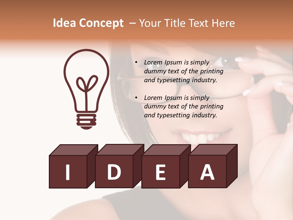 Copy Over Grinning PowerPoint Template