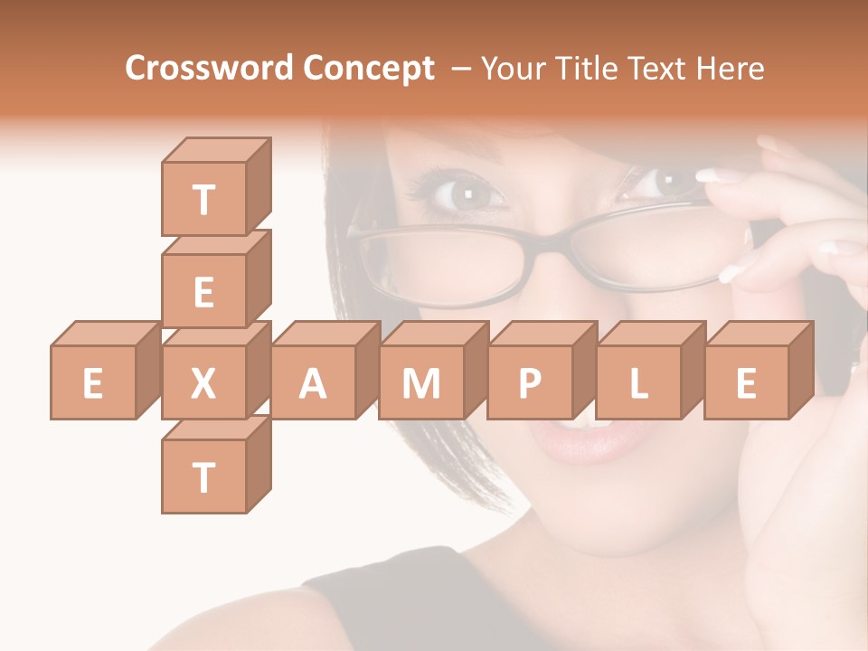 Copy Over Grinning PowerPoint Template