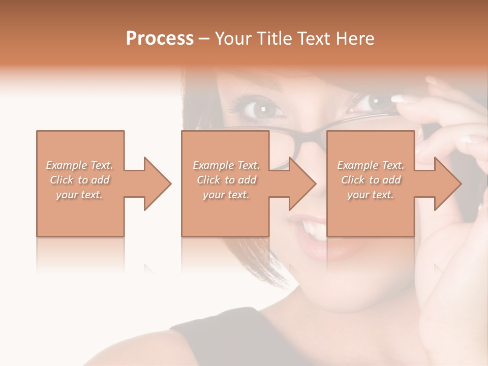 Copy Over Grinning PowerPoint Template