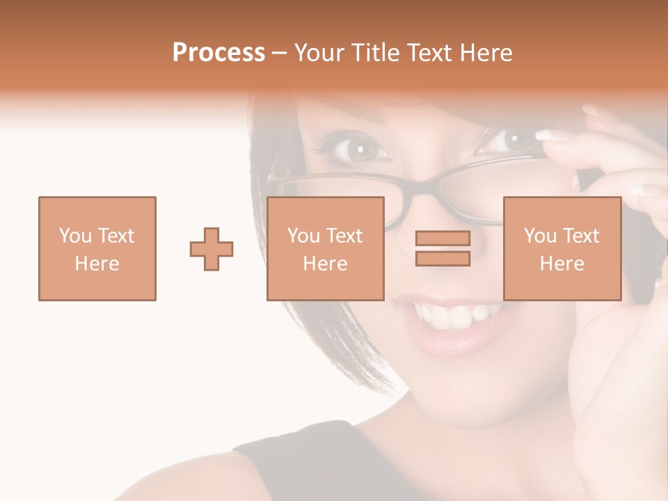 Copy Over Grinning PowerPoint Template