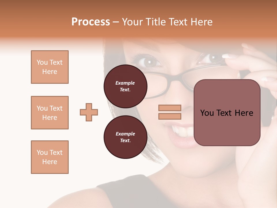 Copy Over Grinning PowerPoint Template