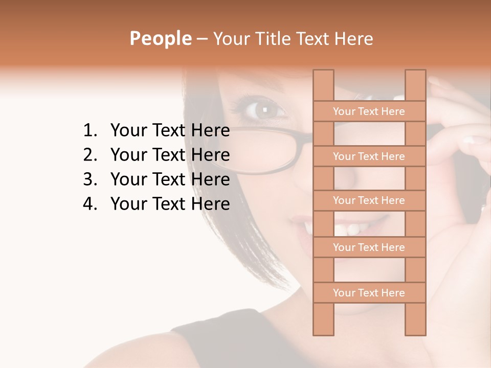 Copy Over Grinning PowerPoint Template