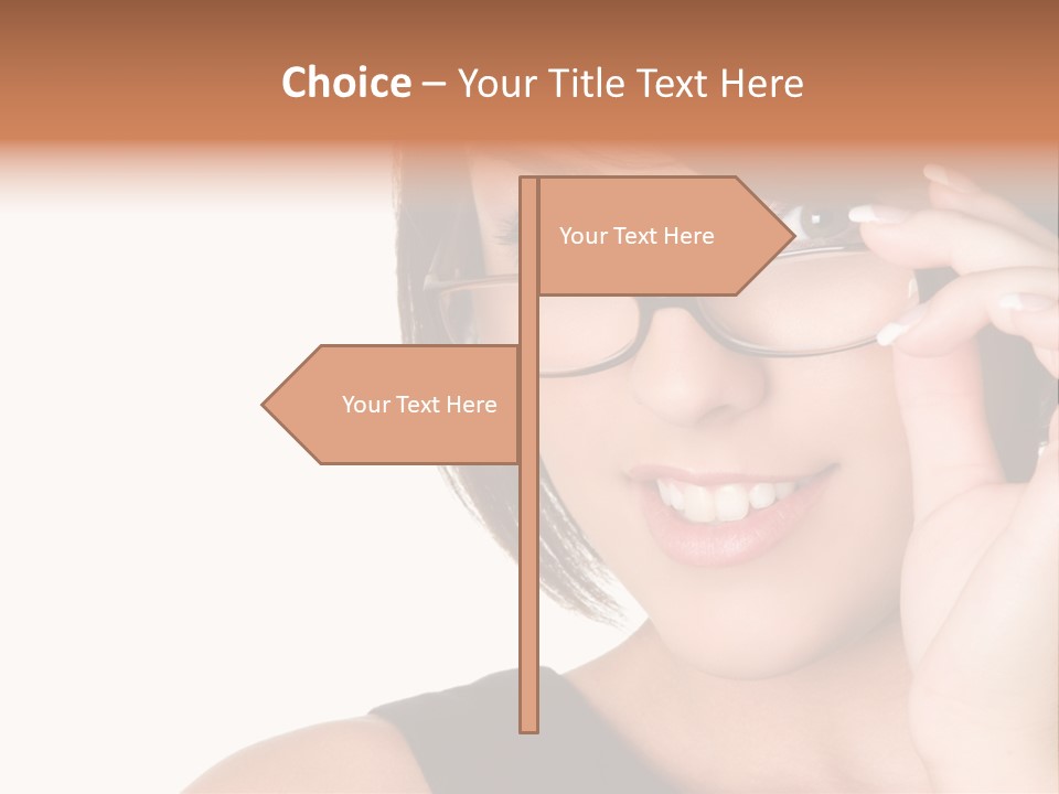 Copy Over Grinning PowerPoint Template