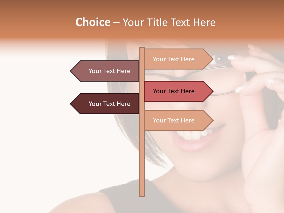 Copy Over Grinning PowerPoint Template