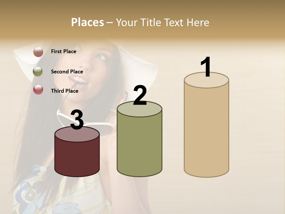 Summer Hat Glamour PowerPoint Template