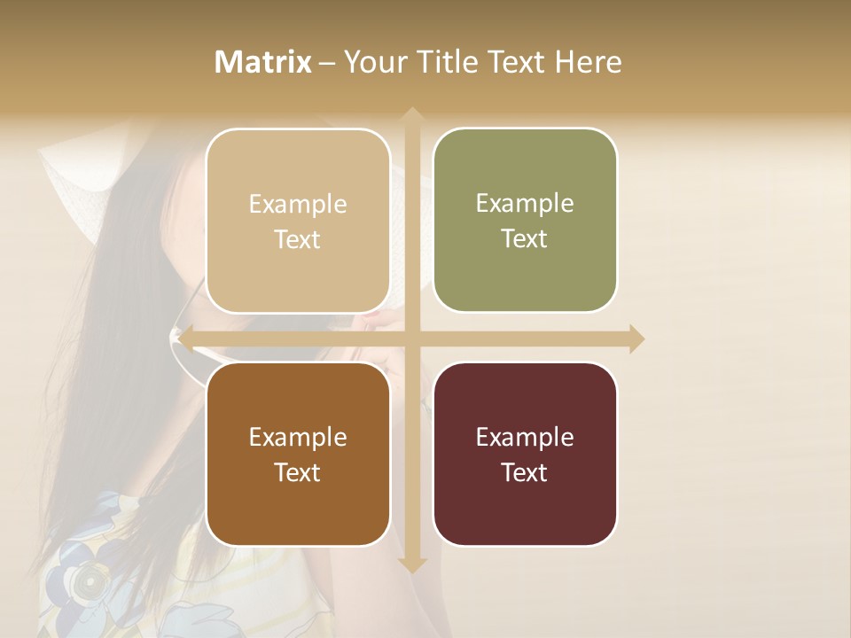 Summer Hat Glamour PowerPoint Template