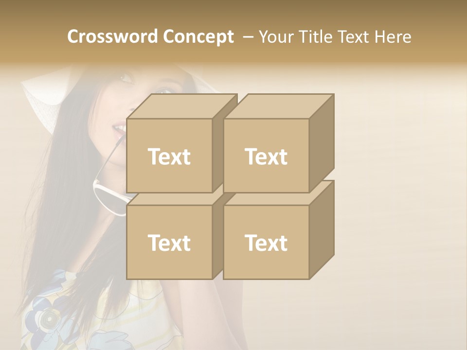 Summer Hat Glamour PowerPoint Template