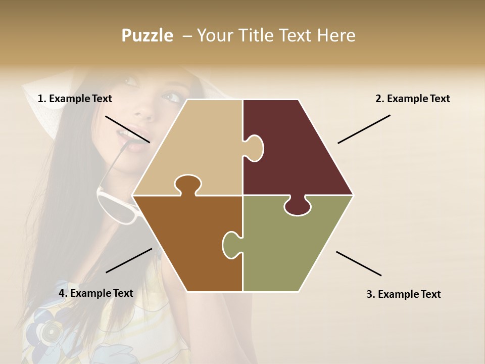 Summer Hat Glamour PowerPoint Template