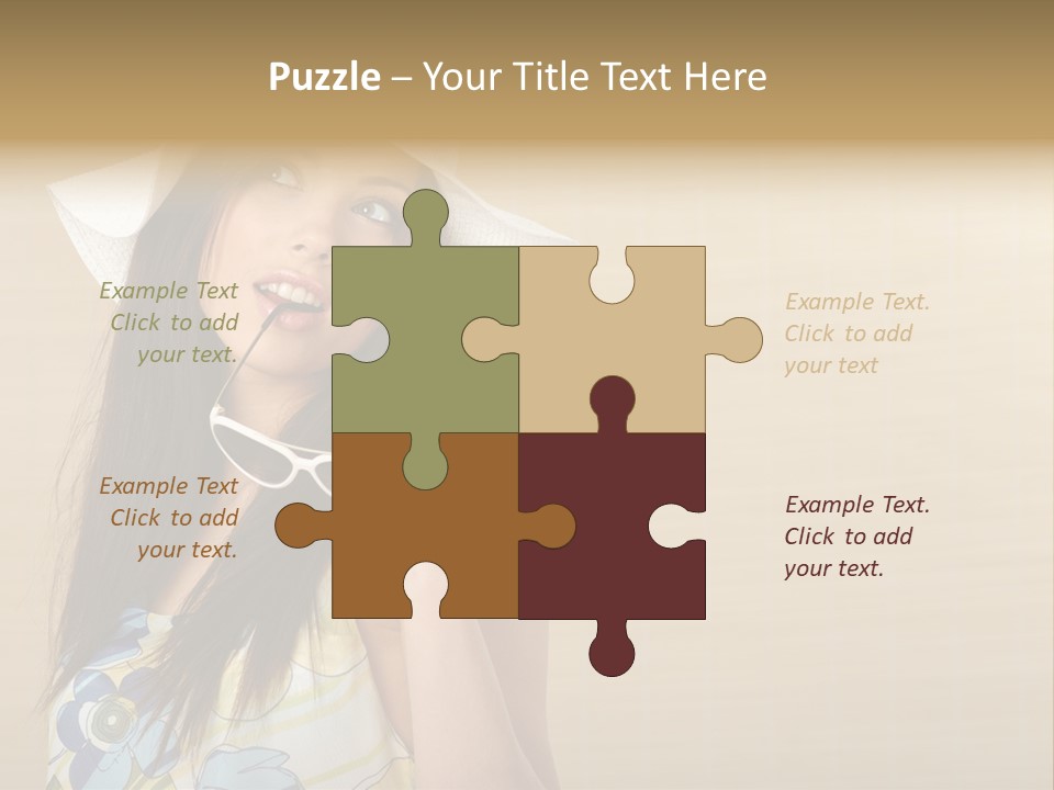 Summer Hat Glamour PowerPoint Template