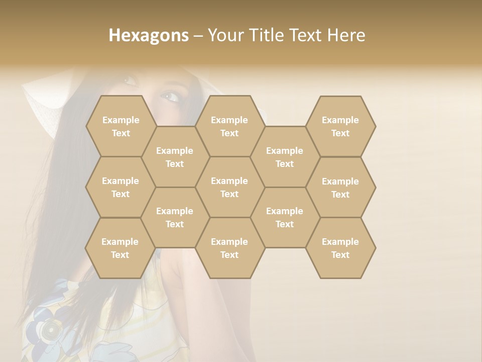 Summer Hat Glamour PowerPoint Template