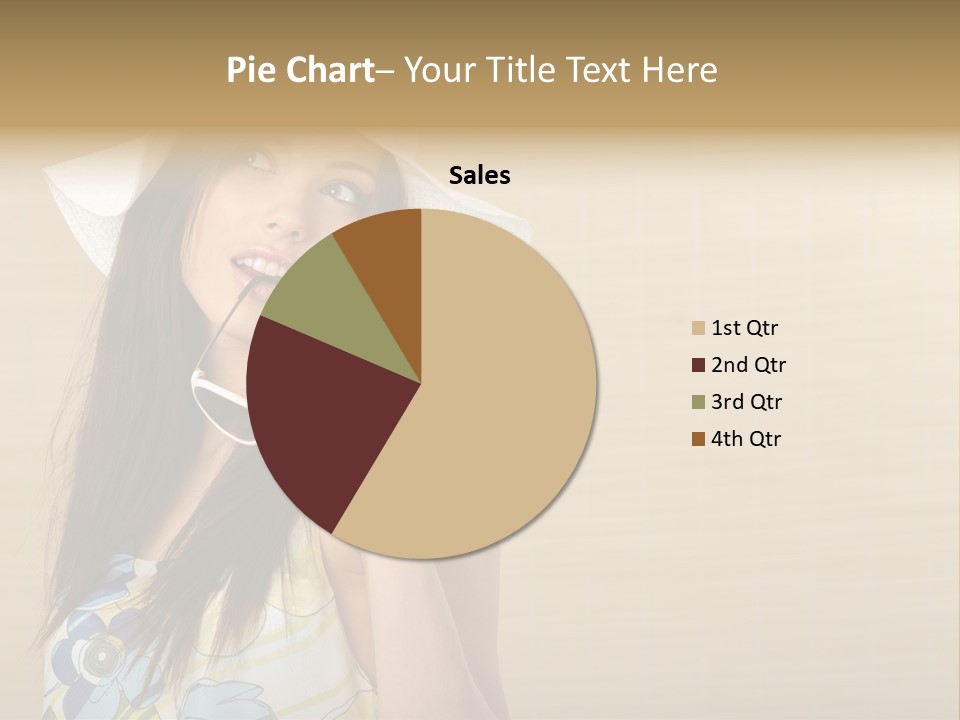 Summer Hat Glamour PowerPoint Template