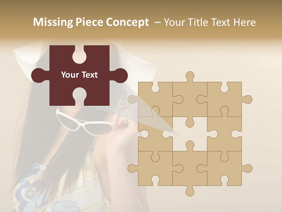 Summer Hat Glamour PowerPoint Template