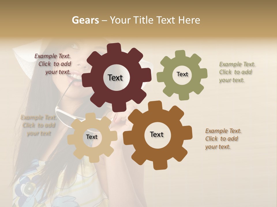 Summer Hat Glamour PowerPoint Template