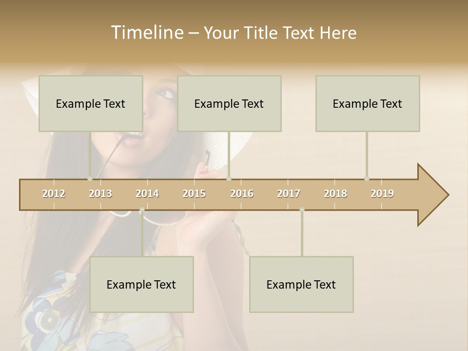 Summer Hat Glamour PowerPoint Template