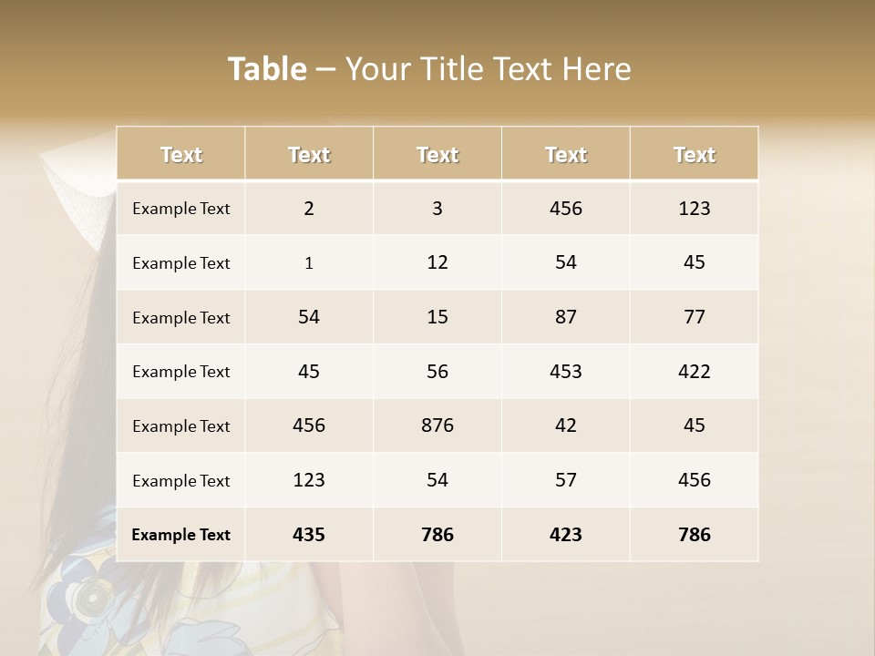 Summer Hat Glamour PowerPoint Template