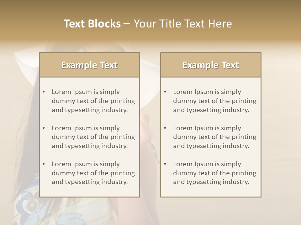 Summer Hat Glamour PowerPoint Template