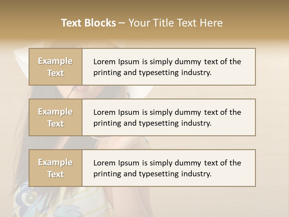 Summer Hat Glamour PowerPoint Template