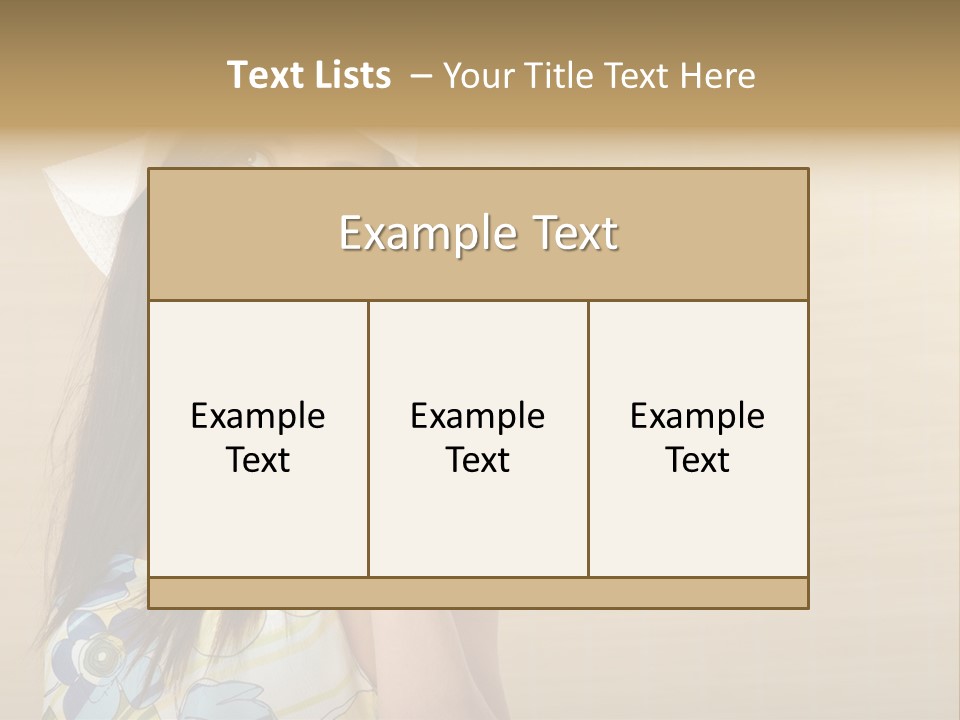 Summer Hat Glamour PowerPoint Template