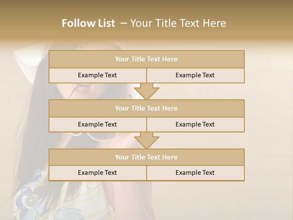 Summer Hat Glamour PowerPoint Template