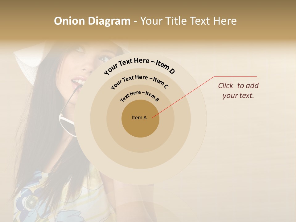 Summer Hat Glamour PowerPoint Template