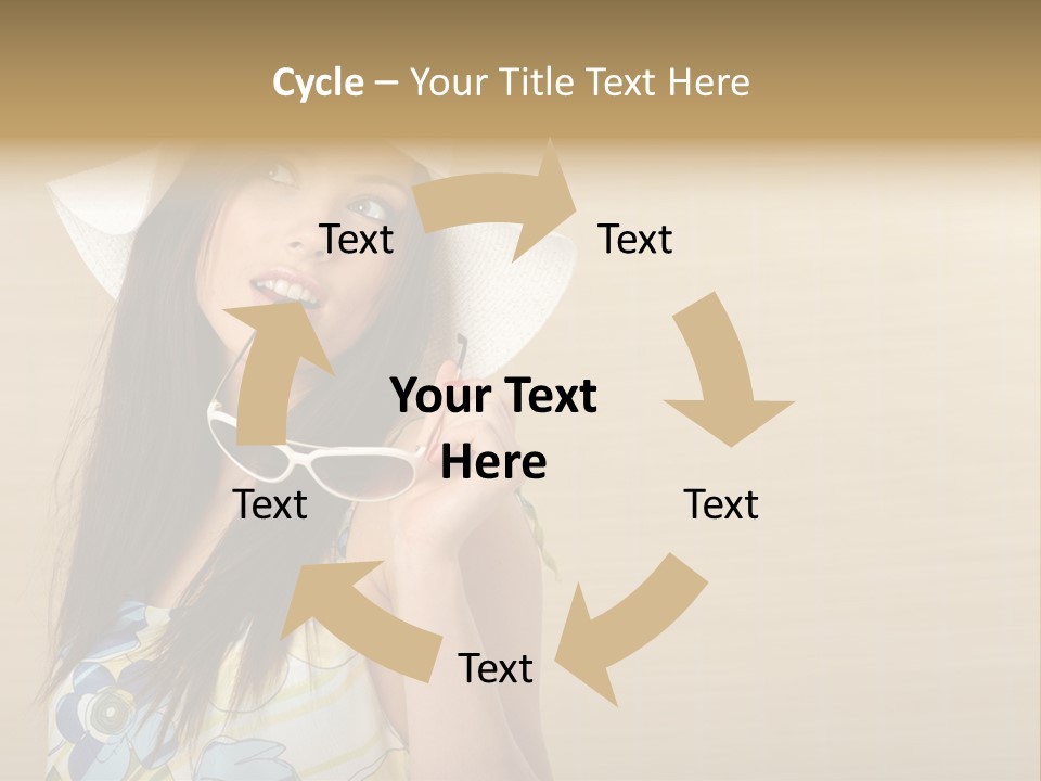 Summer Hat Glamour PowerPoint Template