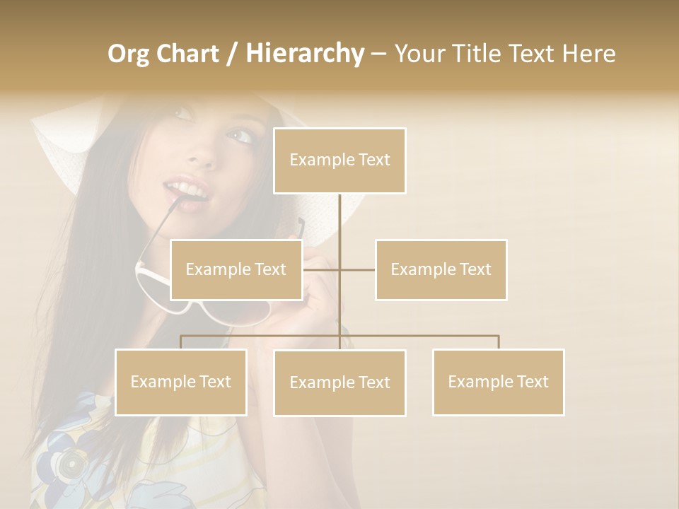 Summer Hat Glamour PowerPoint Template