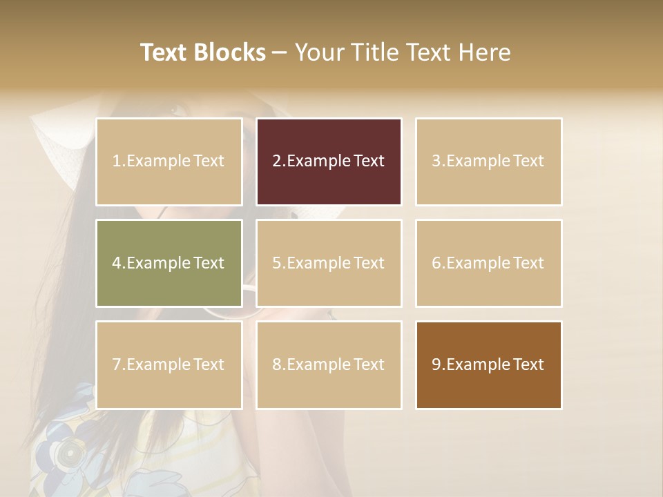 Summer Hat Glamour PowerPoint Template