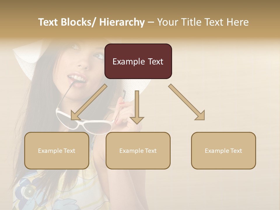 Summer Hat Glamour PowerPoint Template