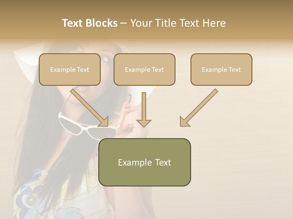 Summer Hat Glamour PowerPoint Template