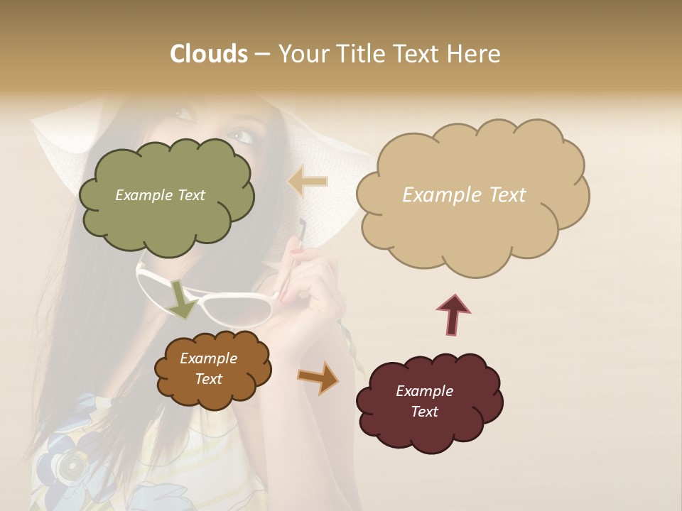 Summer Hat Glamour PowerPoint Template