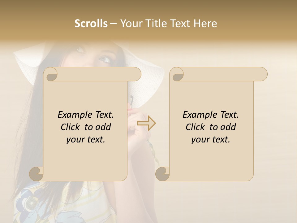 Summer Hat Glamour PowerPoint Template