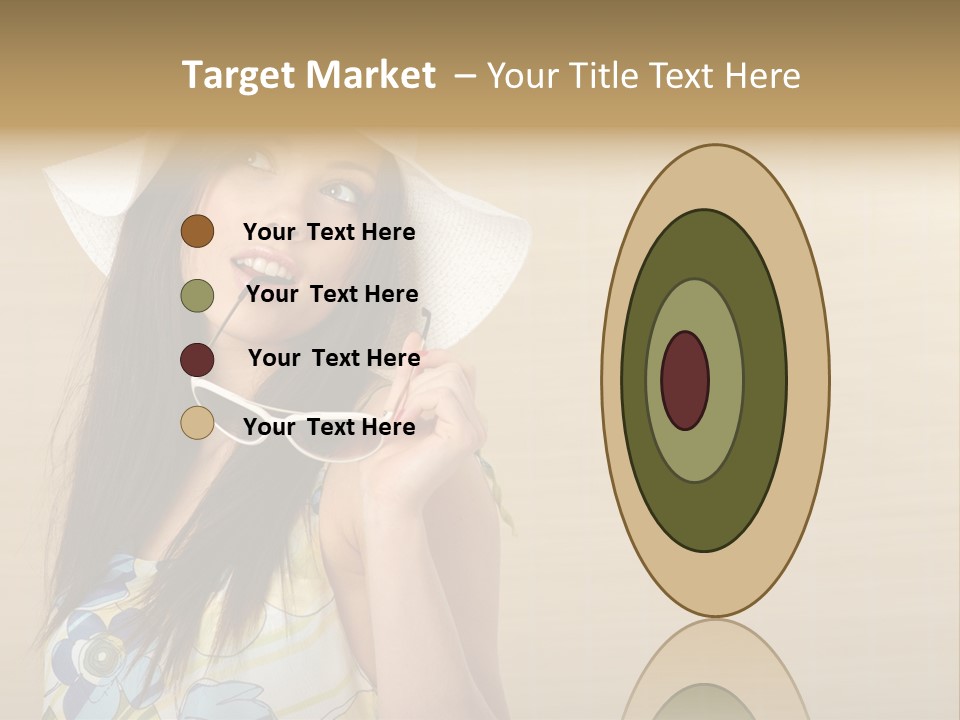 Summer Hat Glamour PowerPoint Template