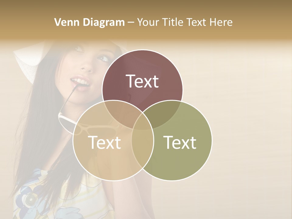 Summer Hat Glamour PowerPoint Template