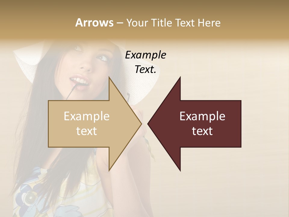 Summer Hat Glamour PowerPoint Template