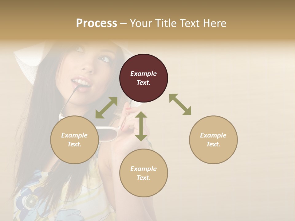 Summer Hat Glamour PowerPoint Template