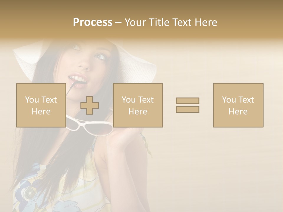 Summer Hat Glamour PowerPoint Template