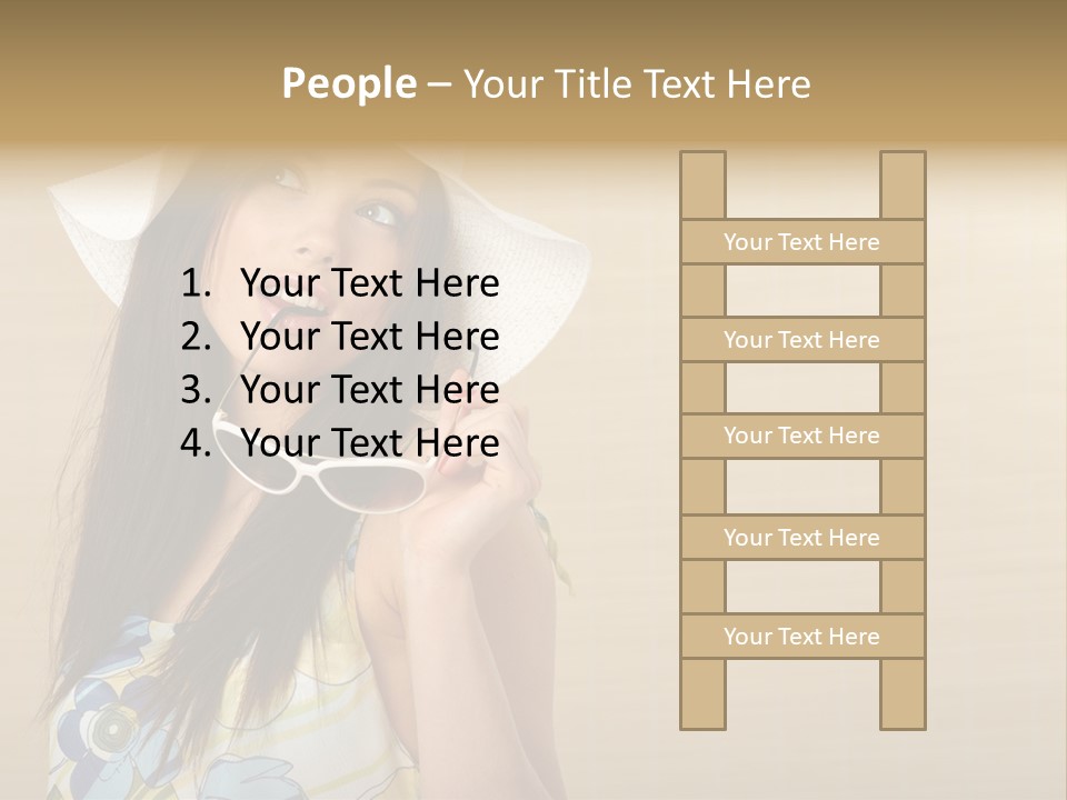 Summer Hat Glamour PowerPoint Template