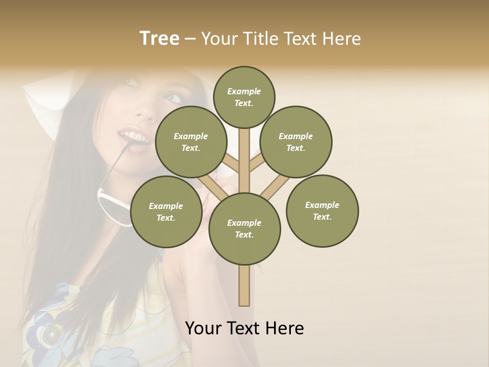 Summer Hat Glamour PowerPoint Template