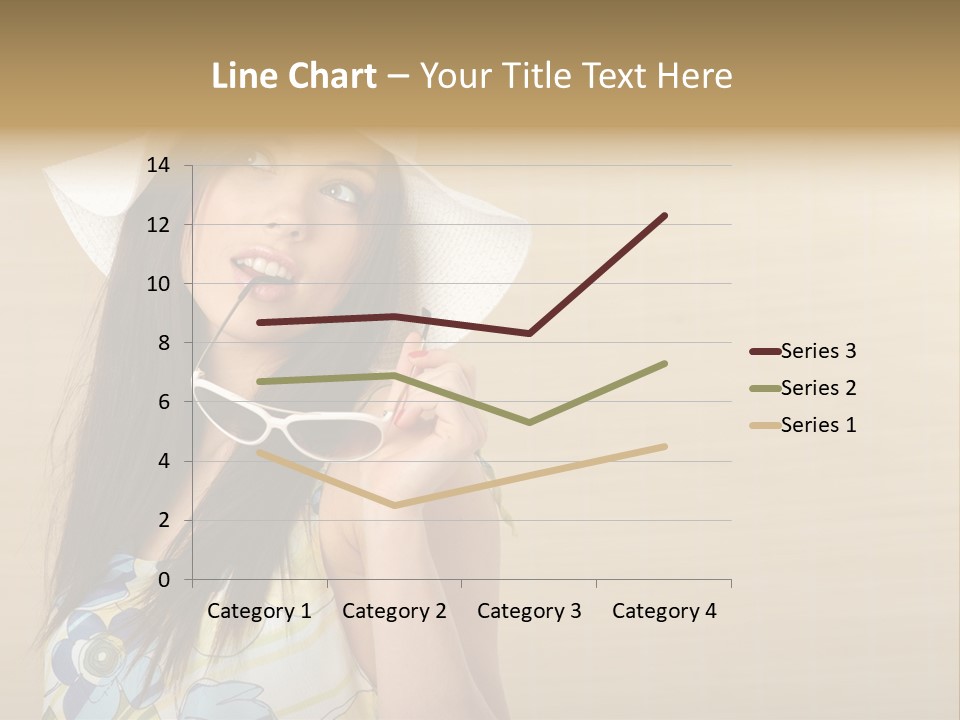 Summer Hat Glamour PowerPoint Template