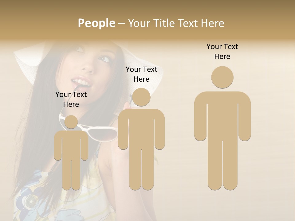 Summer Hat Glamour PowerPoint Template