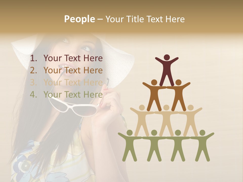 Summer Hat Glamour PowerPoint Template