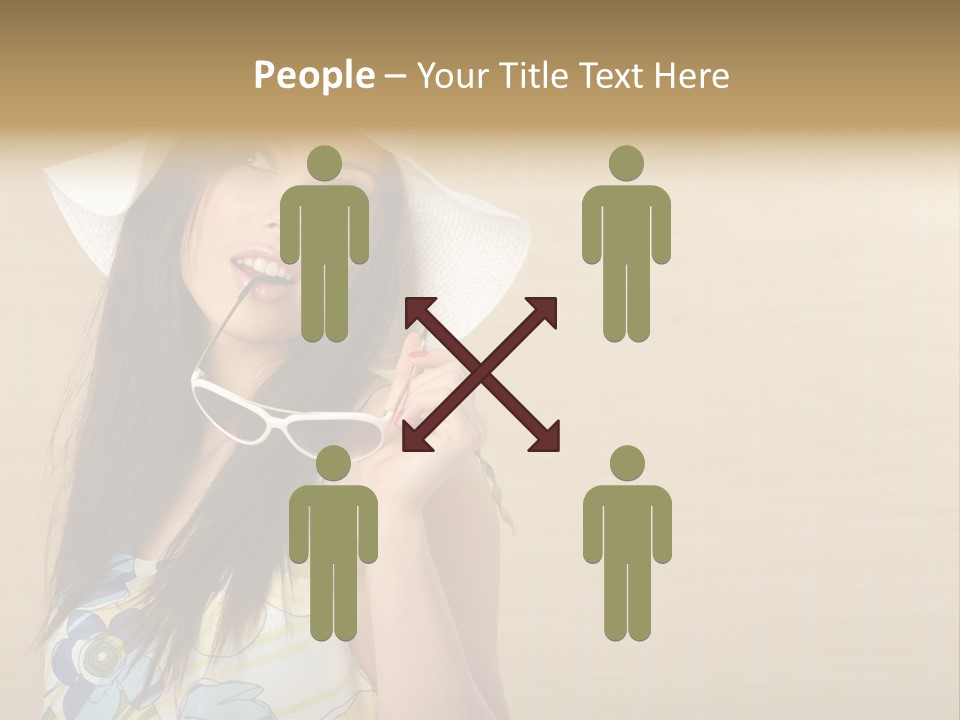 Summer Hat Glamour PowerPoint Template