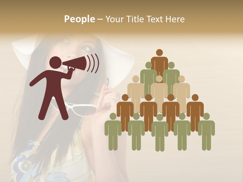 Summer Hat Glamour PowerPoint Template