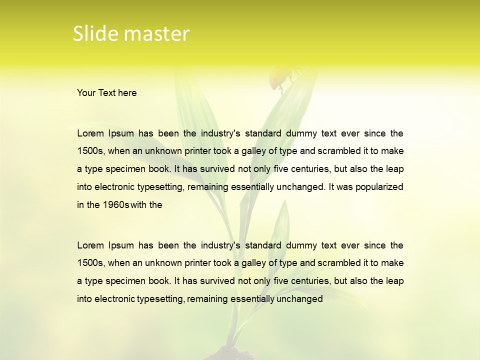 Nature Harmony Foliage PowerPoint Template