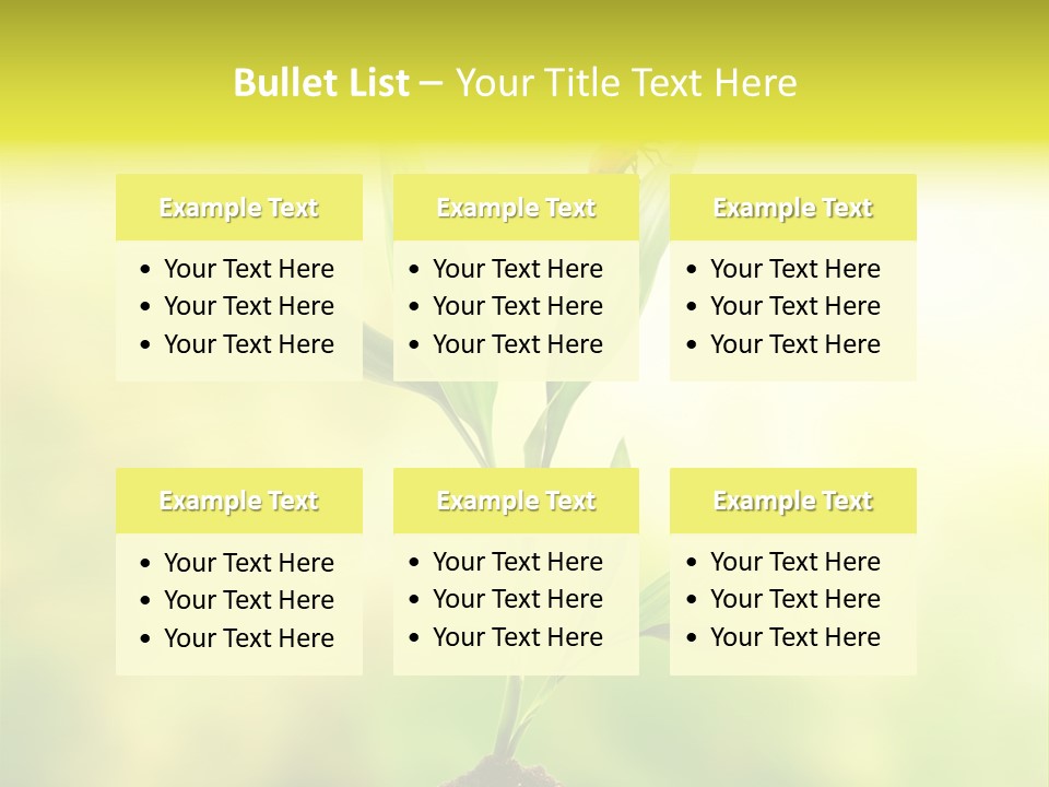 Nature Harmony Foliage PowerPoint Template