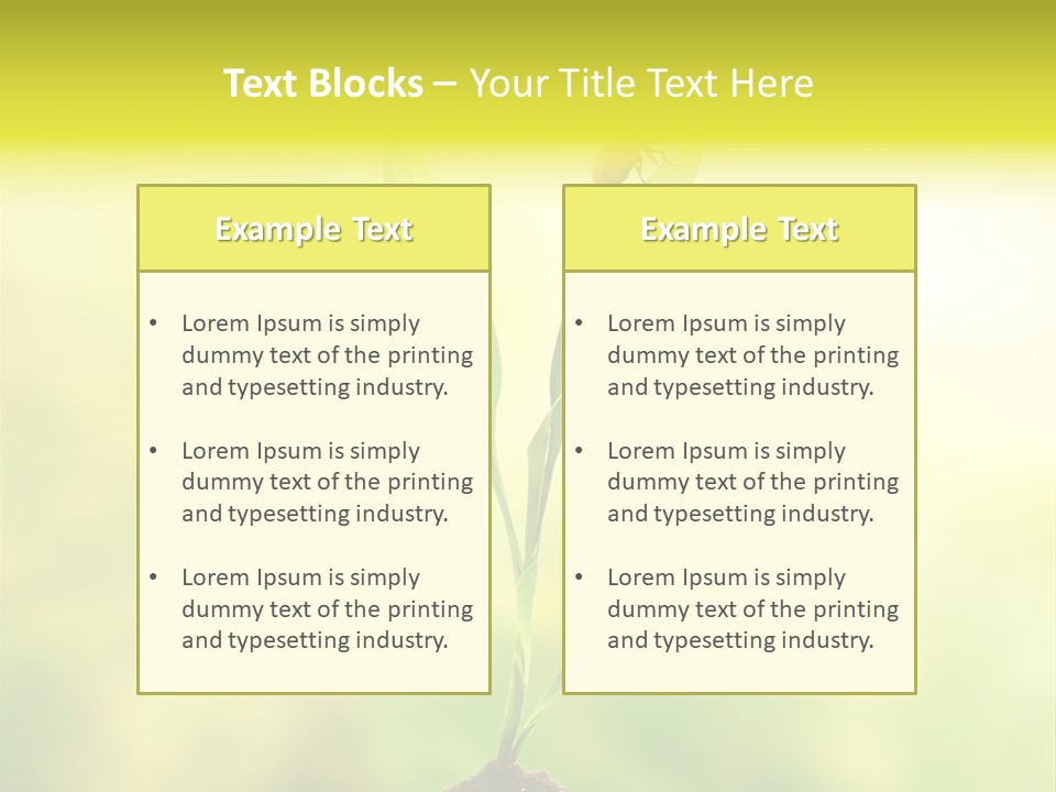 Nature Harmony Foliage PowerPoint Template