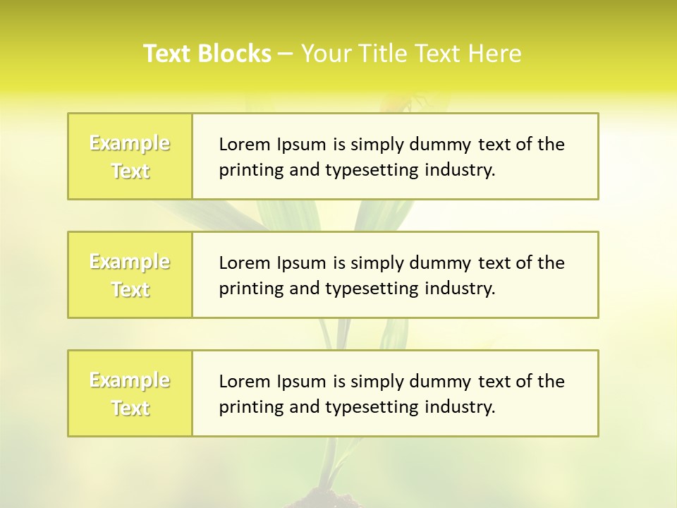 Nature Harmony Foliage PowerPoint Template