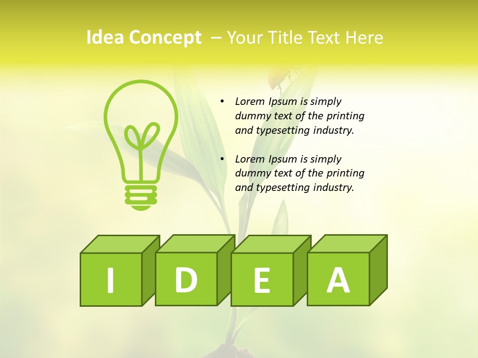 Nature Harmony Foliage PowerPoint Template