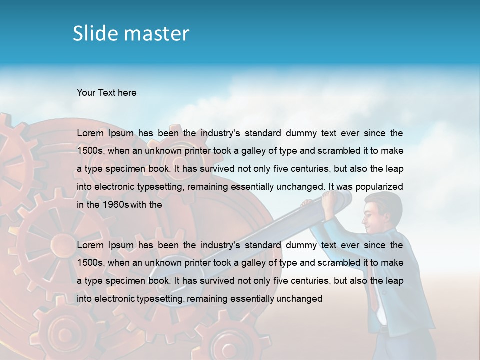 Metal Bolt Machinery PowerPoint Template