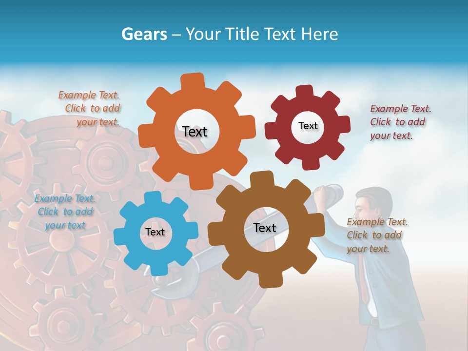 Metal Bolt Machinery PowerPoint Template